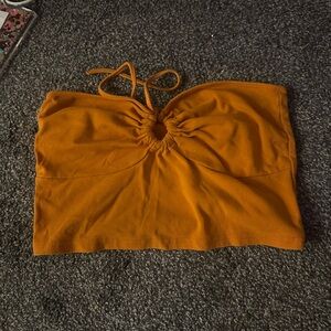 SHEIN Vibrant Orange Tube Top